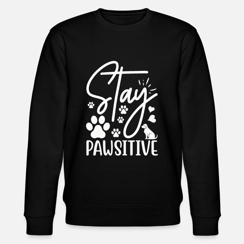 Restez pawsitive - Sweat bio CHANGER Stanley/Stella Unisexe - noir