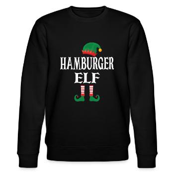 Hamburger Elf - Stanley/Stella Unisex Bio-Sweatshirt CHANGER  - Schwarz - Vorne - Nik (191cm) & Marisol (170cm)