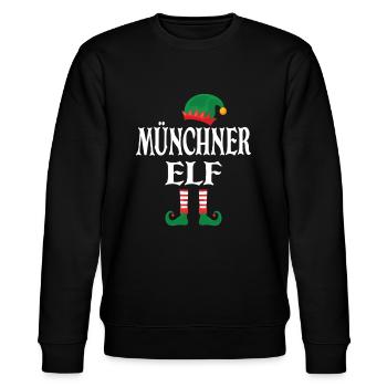 Münchner Elf - Stanley/Stella Unisex Bio-Sweatshirt CHANGER  - Schwarz - Vorne - Nik (191cm) & Marisol (170cm)