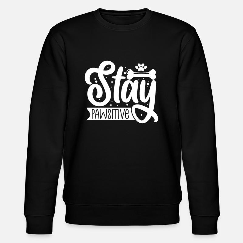 Stay paw friendly - Stanley/Stella CHANGER Unisex Organic Sweatshirt - black