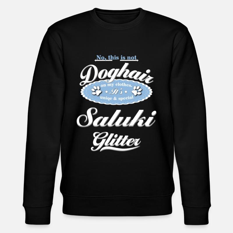 Chien paillettes Saluki - Sweat bio CHANGER Stanley/Stella Unisexe - noir