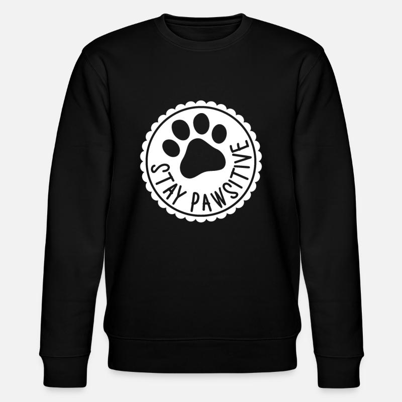 Stay Pawsitive - Stanley/Stella CHANGER Unisex Organic Sweatshirt - black