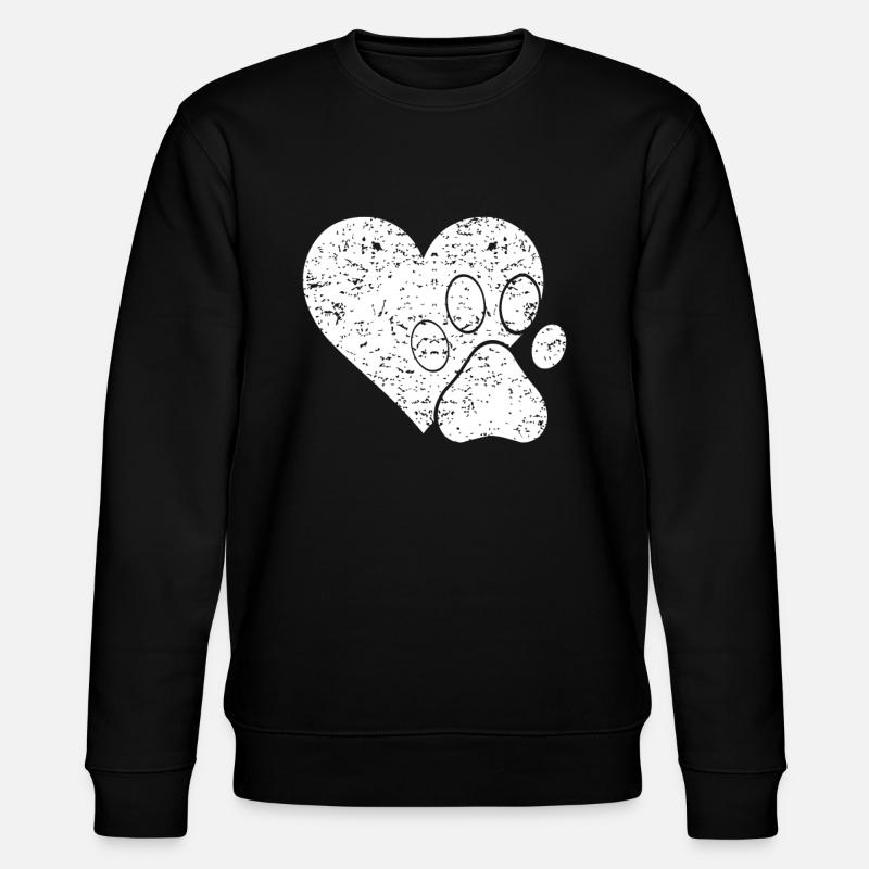 Cœur de patte - Sweat bio CHANGER Stanley/Stella Unisexe - noir