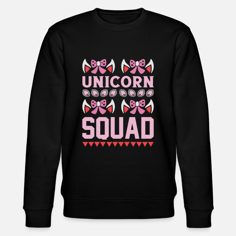 Einhorn Unicorn Squad - Stanley/Stella CHANGER Unisex Organic Sweatshirt - black