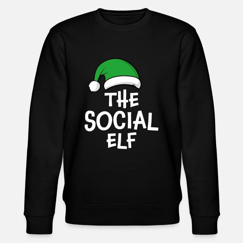 The Social Elf - Stanley/Stella CHANGER Unisex Organic Sweatshirt - black