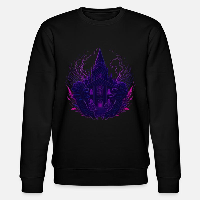 Nuits mystiques au néon pourpre - Sweat bio CHANGER Stanley/Stella Unisexe - noir