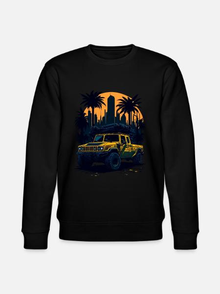 Offroad-Abenteuer | 4x4 - Stanley/Stella Unisex Bio-Sweatshirt CHANGER  - Schwarz
