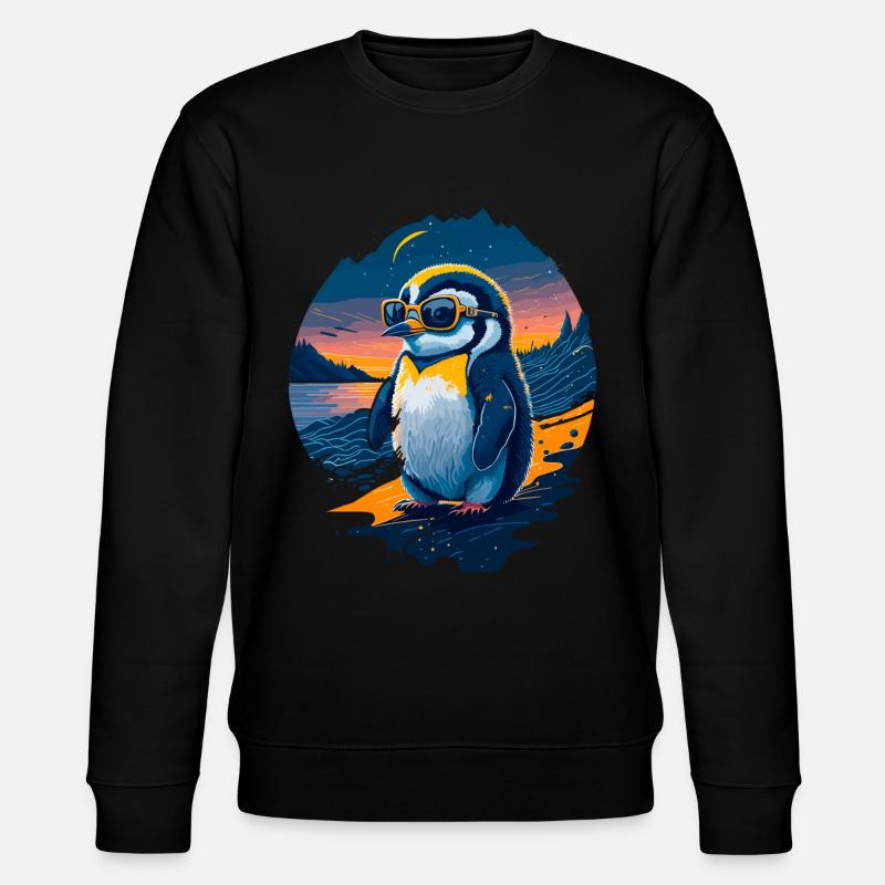 Pingouin mignon - Sweat bio CHANGER Stanley/Stella Unisexe - noir