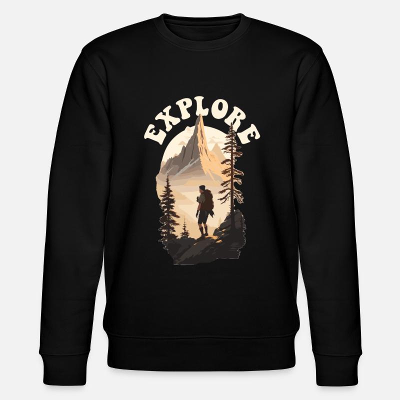 Explorez Trekking Adventure - Sweat bio CHANGER Stanley/Stella Unisexe - noir