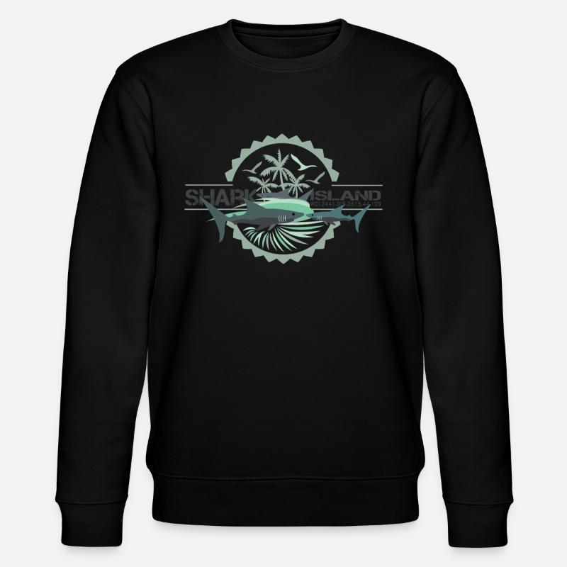 sharkisland-sharkshirt - Stanley/Stella Unisex Bio-Sweatshirt CHANGER  - Schwarz