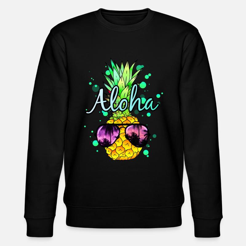 Ananas Aloha - Sweat bio CHANGER Stanley/Stella Unisexe - noir