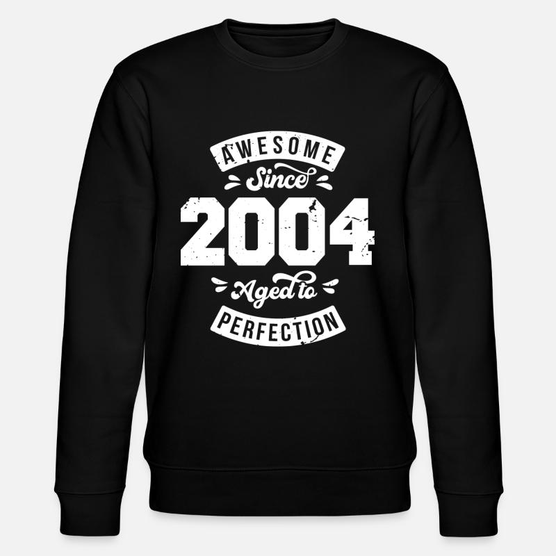 Millésime 2004 anniversaire - rétro 2004 - Sweat bio CHANGER Stanley/Stella Unisexe - noir