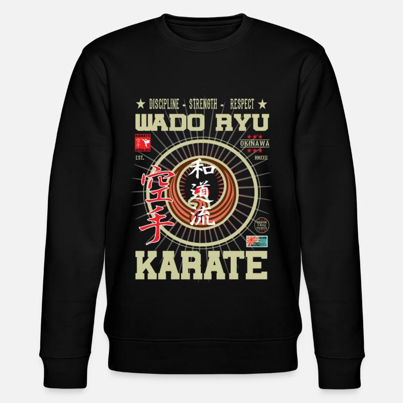 Wado-Ryu Karate Okinawa Design - Stanley/Stella Unisex Bio-Sweatshirt CHANGER - Schwarz