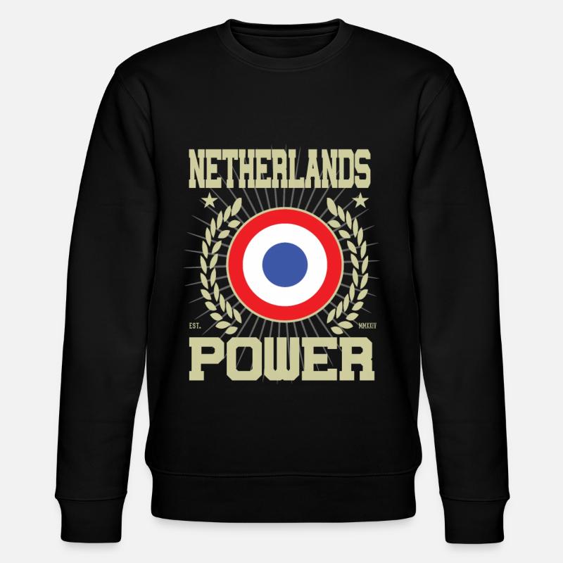 Cool Netherlands Design - Stanley/Stella CHANGER Unisex Organic Sweatshirt - black