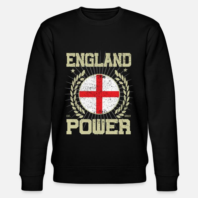 Cooles England Design - Stanley/Stella Unisex Bio-Sweatshirt CHANGER  - Schwarz