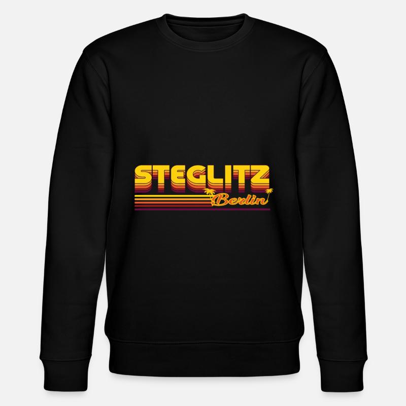 cool Steglitz Berlin district design - Stanley/Stella CHANGER Unisex Organic Sweatshirt - black