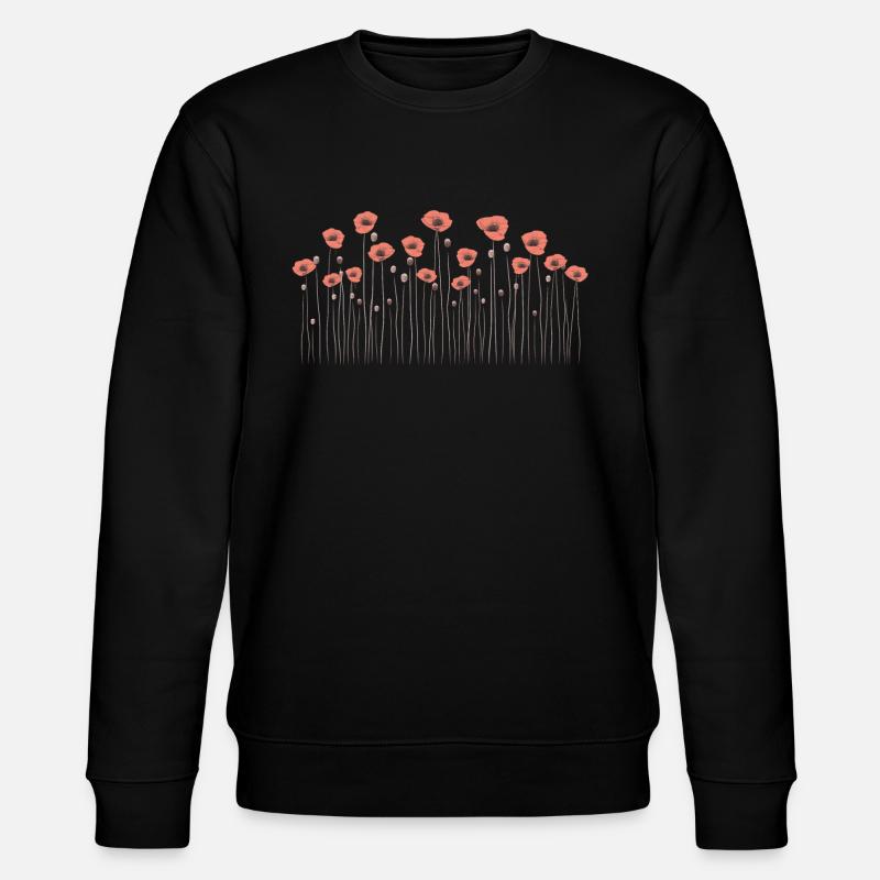 Poppies - Stanley/Stella CHANGER Unisex Organic Sweatshirt - black
