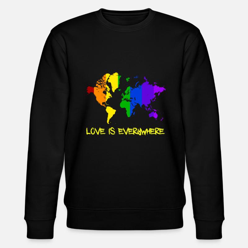 LGBT - Stanley/Stella Unisex Bio-Sweatshirt CHANGER  - Schwarz