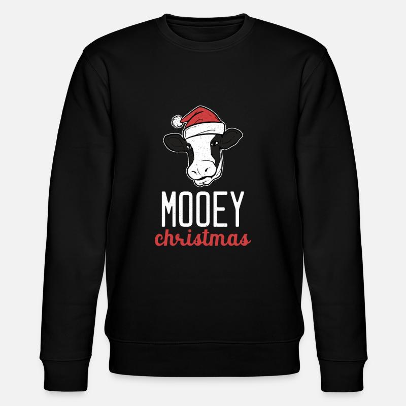 Costume De Vache De Noël - Sweat bio CHANGER Stanley/Stella Unisexe - noir