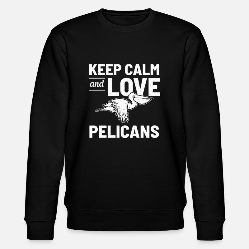 Pelican bird - Stanley/Stella CHANGER Unisex Organic Sweatshirt - black