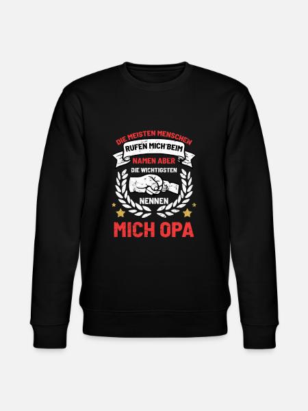Opa und Enkel - Stanley/Stella Unisex Bio-Sweatshirt CHANGER  - Schwarz