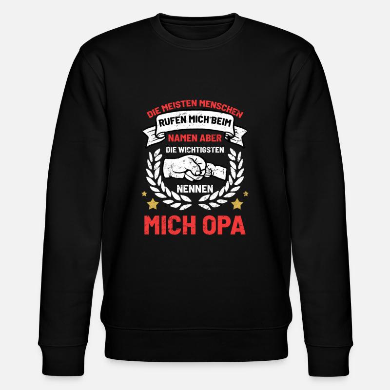 Opa und Enkel - Stanley/Stella Unisex Bio-Sweatshirt CHANGER - Schwarz