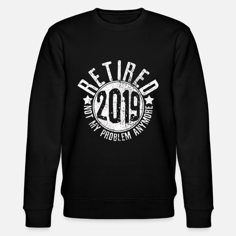 Retirement 2019 retirement - Stanley/Stella CHANGER Unisex Organic Sweatshirt - black