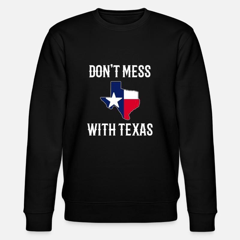 Drapeau texan, fierté texane - Sweat bio CHANGER Stanley/Stella Unisexe - noir