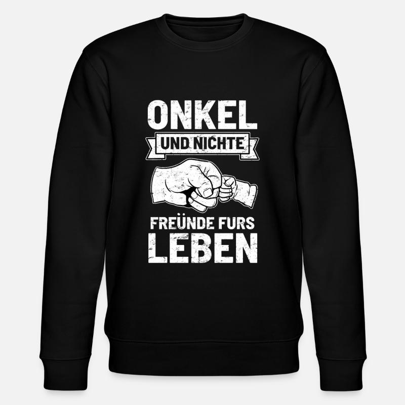 Onkel Nichte - Stanley/Stella Unisex Bio-Sweatshirt CHANGER  - Schwarz
