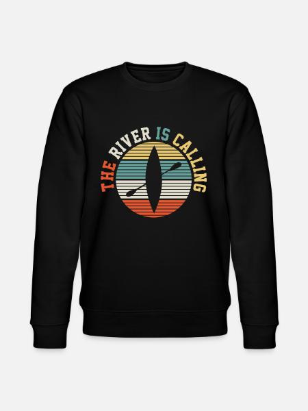KAYAK canoe paddling - Stanley/Stella CHANGER Unisex Organic Sweatshirt - black