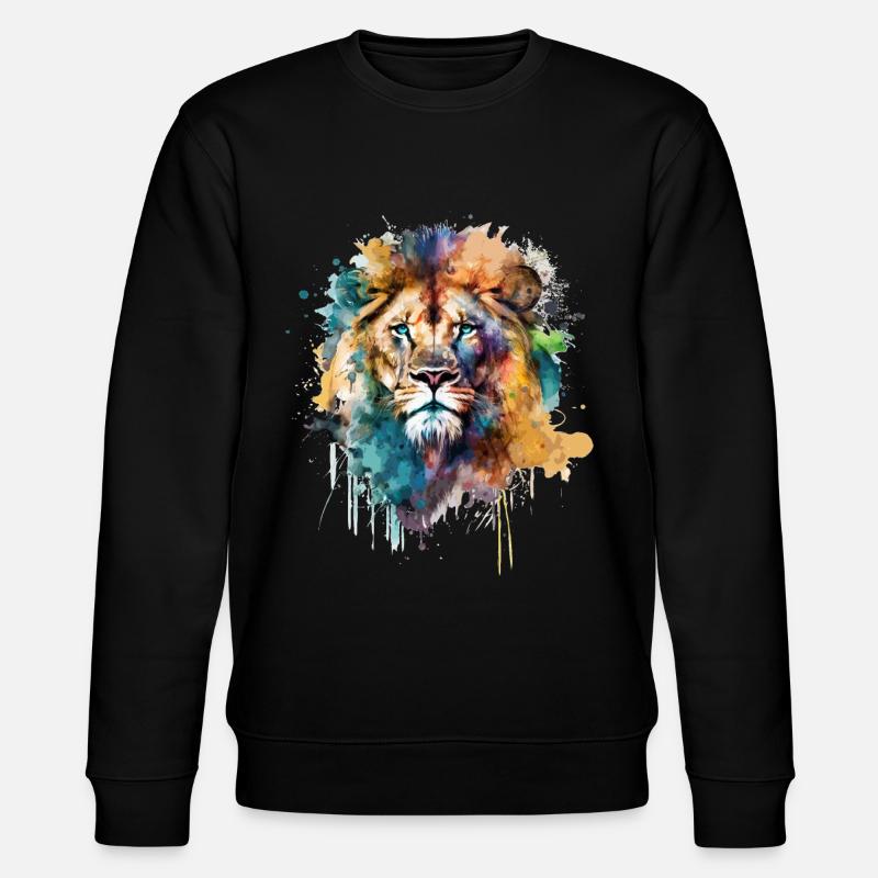 Lion - Stanley/Stella CHANGER Unisex Organic Sweatshirt - black