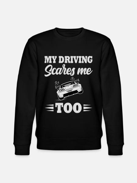 Car humor bad driver motorist - Stanley/Stella CHANGER Unisex Organic Sweatshirt - black