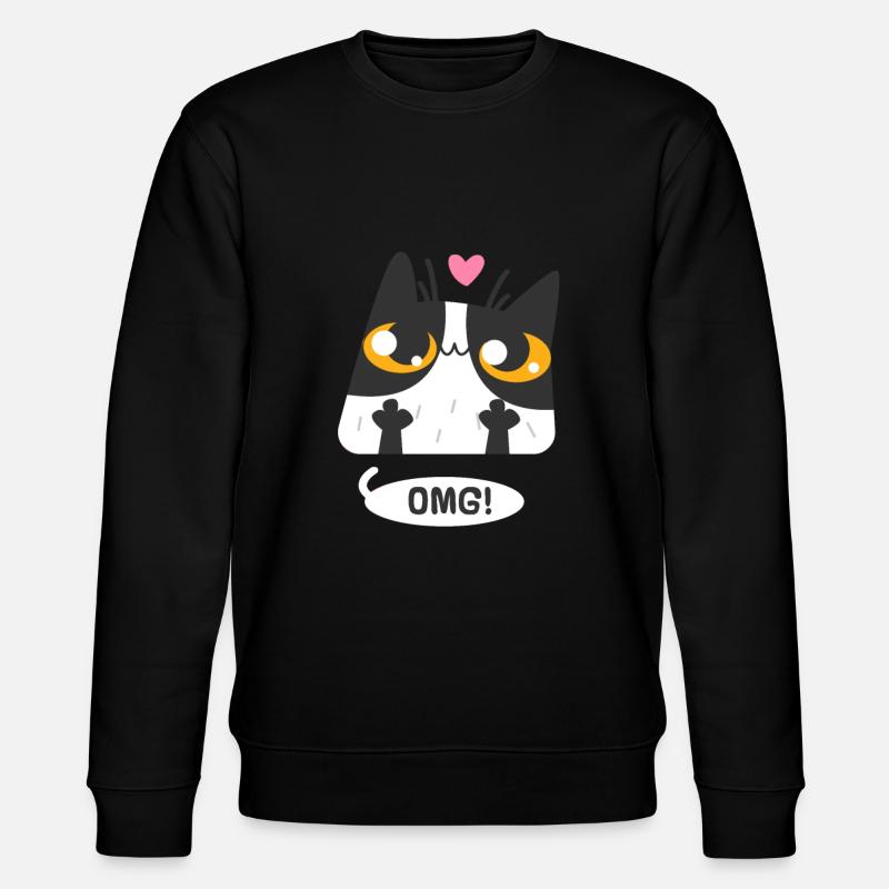 Chat omg - Sweat bio CHANGER Stanley/Stella Unisexe - noir