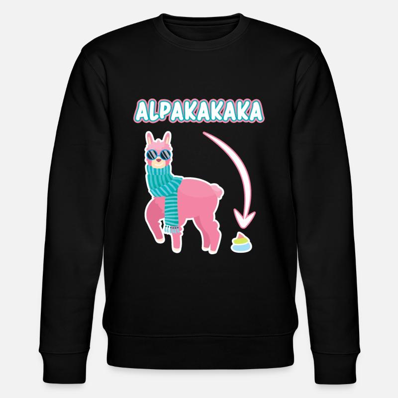 Alpacakaka Alpaga Lama Kaka - Sweat bio CHANGER Stanley/Stella Unisexe - noir