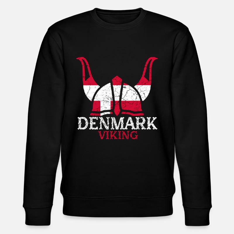 Dänemark Wikinger - Stanley/Stella Unisex Bio-Sweatshirt CHANGER  - Schwarz