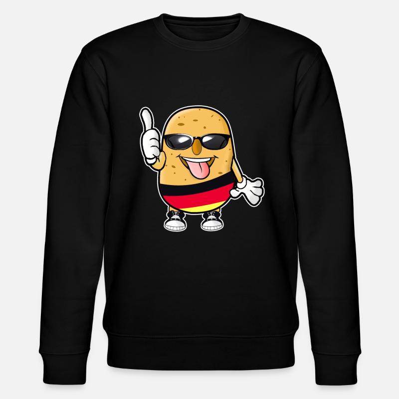 Deutsche Kartoffel - Stanley/Stella Unisex Bio-Sweatshirt CHANGER  - Schwarz