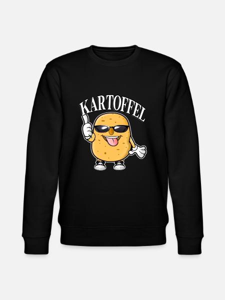 Deutsche Kartoffel - Stanley/Stella Unisex Bio-Sweatshirt CHANGER  - Schwarz