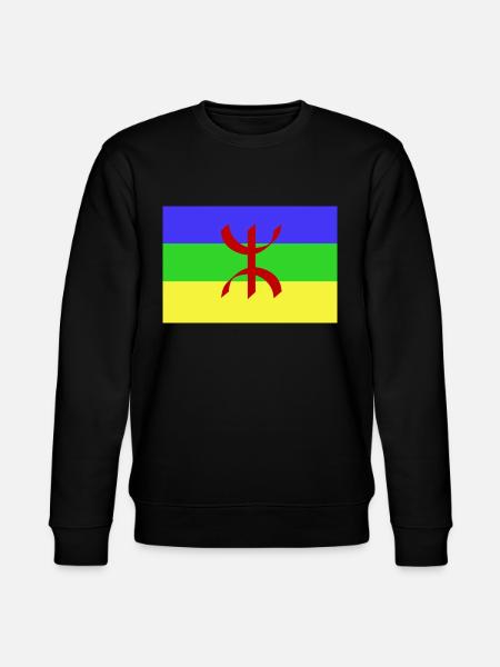 Flaggen-Amazigh-Flaggent-shirt - Stanley/Stella Unisex Bio-Sweatshirt CHANGER  - Schwarz