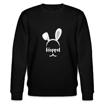 Ostern Lustig Familie Osterhase Damen Herren - Stanley/Stella Unisex Bio-Sweatshirt CHANGER  - Schwarz - Vorne - Nik (191cm) & Marisol (170cm)