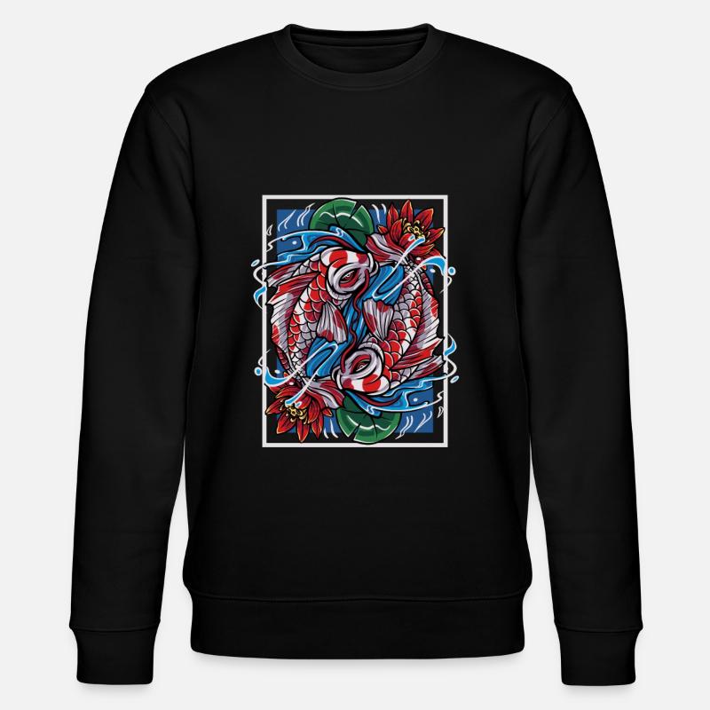 Koi Carp Japanese Fish - Stanley/Stella CHANGER Unisex Organic Sweatshirt - black