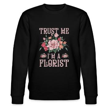 Trust Me I'm Florist - Stanley/Stella Unisex Bio-Sweatshirt CHANGER  - Schwarz - Vorne - Nik (191cm) & Marisol (170cm)