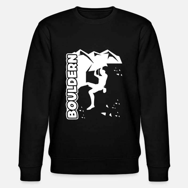 Bouldering Climbing Boulderers - Stanley/Stella CHANGER Unisex Organic Sweatshirt - black