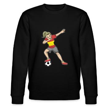 Football Espagne Joueuse de football Filles - Sweat bio CHANGER Stanley/Stella Unisexe - noir - Devant - Nik (191cm) & Marisol (170cm)