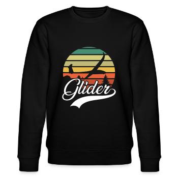 Glider Gliding - Stanley/Stella CHANGER Unisex Organic Sweatshirt - black - Front - Nik (191cm) & Marisol (170cm)