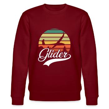 Glider Gliding - Stanley/Stella CHANGER Unisex Organic Sweatshirt - burgundy - Front - Nik (191cm) & Marisol (170cm)