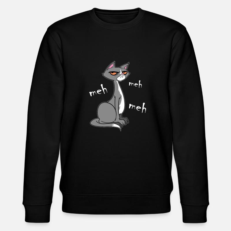 Meh Cat - Sweat bio CHANGER Stanley/Stella Unisexe - noir