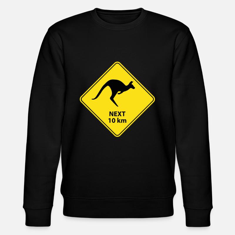 Kangaroo Australia shield - Stanley/Stella CHANGER Unisex Organic Sweatshirt - black