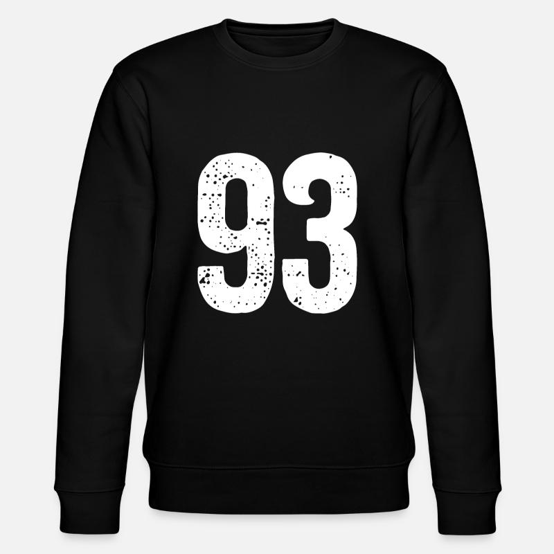93 Numéros Blanc - Sweat bio CHANGER Stanley/Stella Unisexe - noir