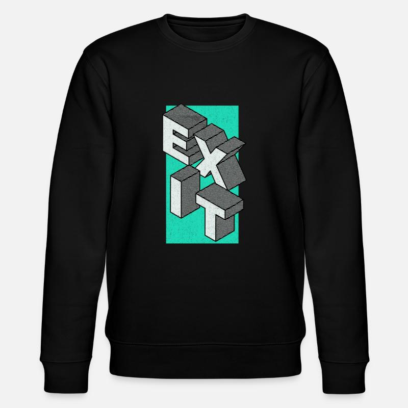 Exit - take the exit - Stanley/Stella CHANGER Unisex Organic Sweatshirt - black
