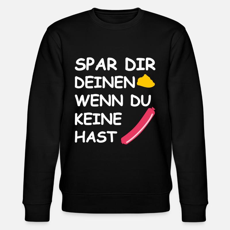 Spar dir deinen Senf - Stanley/Stella Unisex Bio-Sweatshirt CHANGER - Schwarz